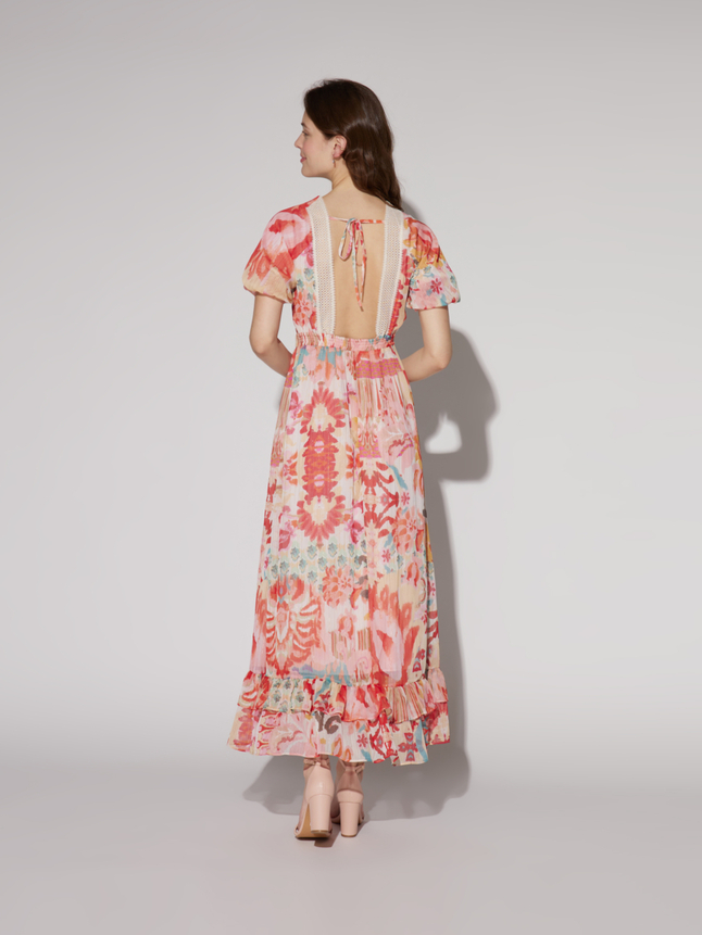 Robe longue imprimée