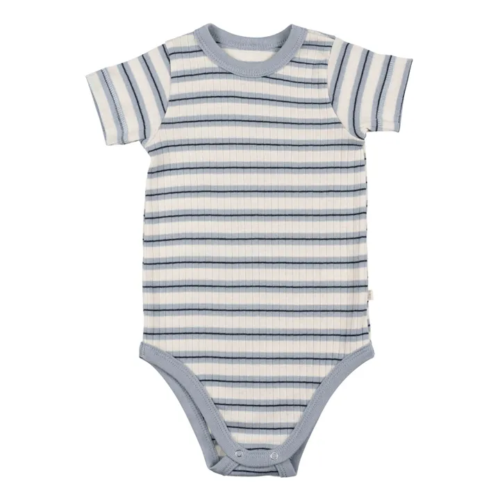 Minimalisma Body Rayé Coton Bio Neptun | Bleu marine