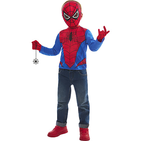 Spiderman kostume str. 104-116 cm