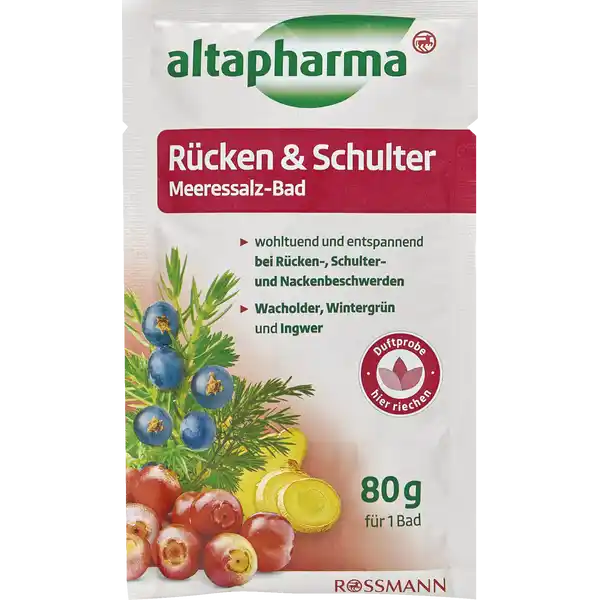 Rücken und Schulter Meeressalz-Bad