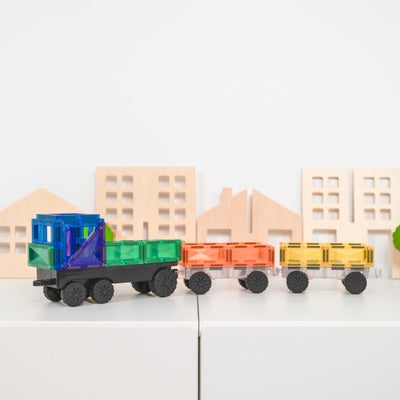 Connetix Magnetiske Byggeklosser Rainbow Transport 50 Deler
