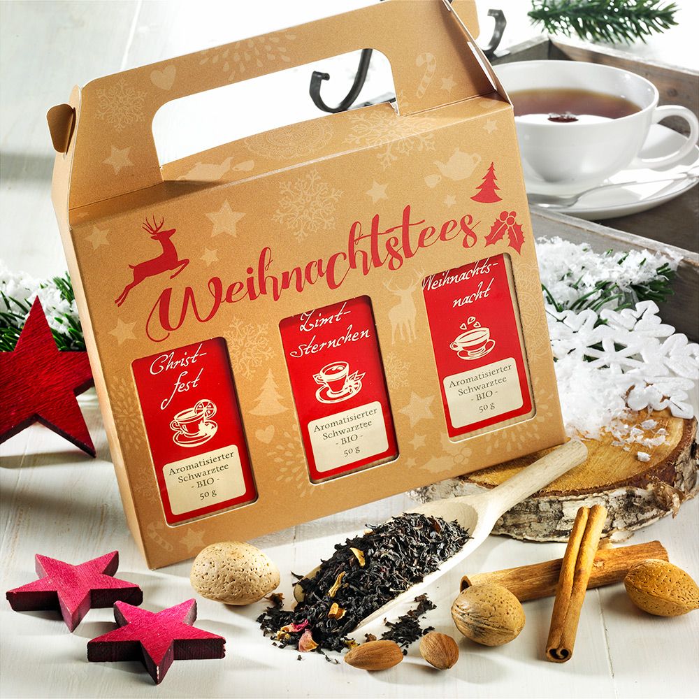 Rauf Tee Weihnachtstees 3er-Set Bio