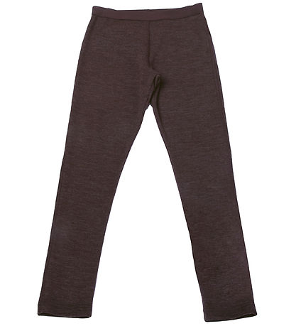 Joha Leggings - Uld - MørkBrun