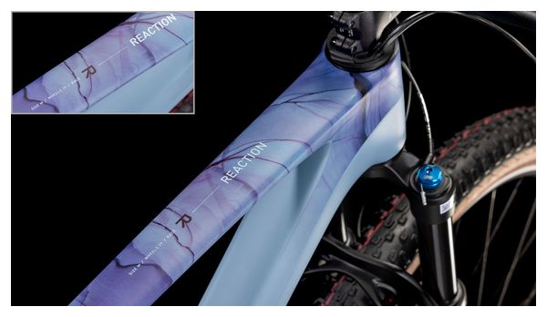 VTT Semi-Rigide Cube Reaction C:62 Race Shimano Deore XT 12V 29'' Bleu Pigeon Art 2025