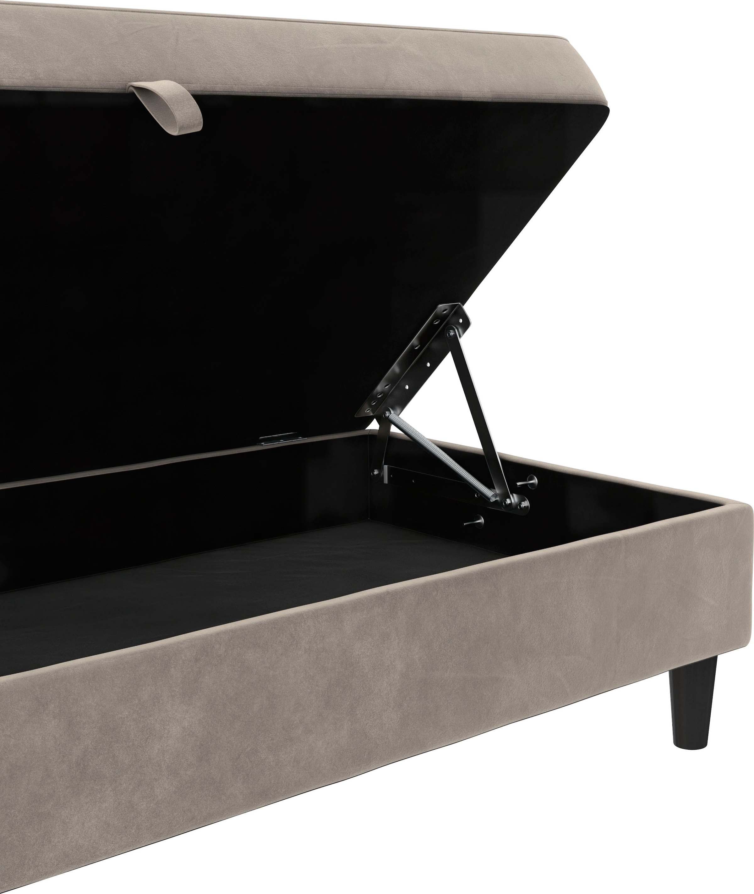 Dorel Home Stauraumhocker »Hartford« Polsterhocker mit Stauraum, frei im Raum stellbar, Sitzhöhe 43 cm