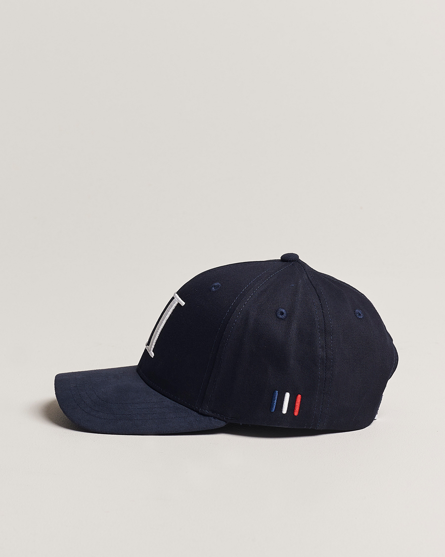 Les Deux Baseball Cap Suede II Dark Navy