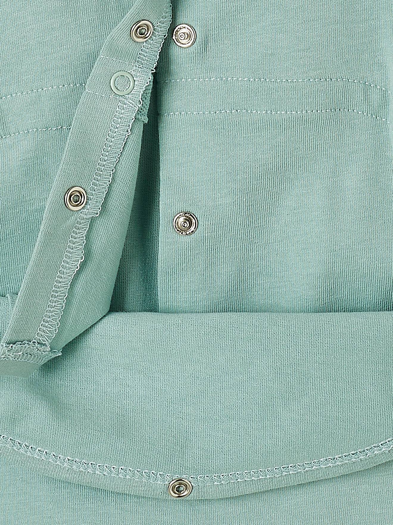 Conjunto com 2 pijamas curtos para bebê menino, cor verde médio bicolor/multicolorido, com certificação Oeko-Tex®.