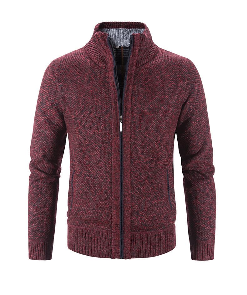 YIKES - Effen cardigan met opstaande kraag en rits