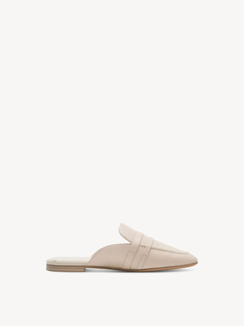 Leren Slipper - beige
