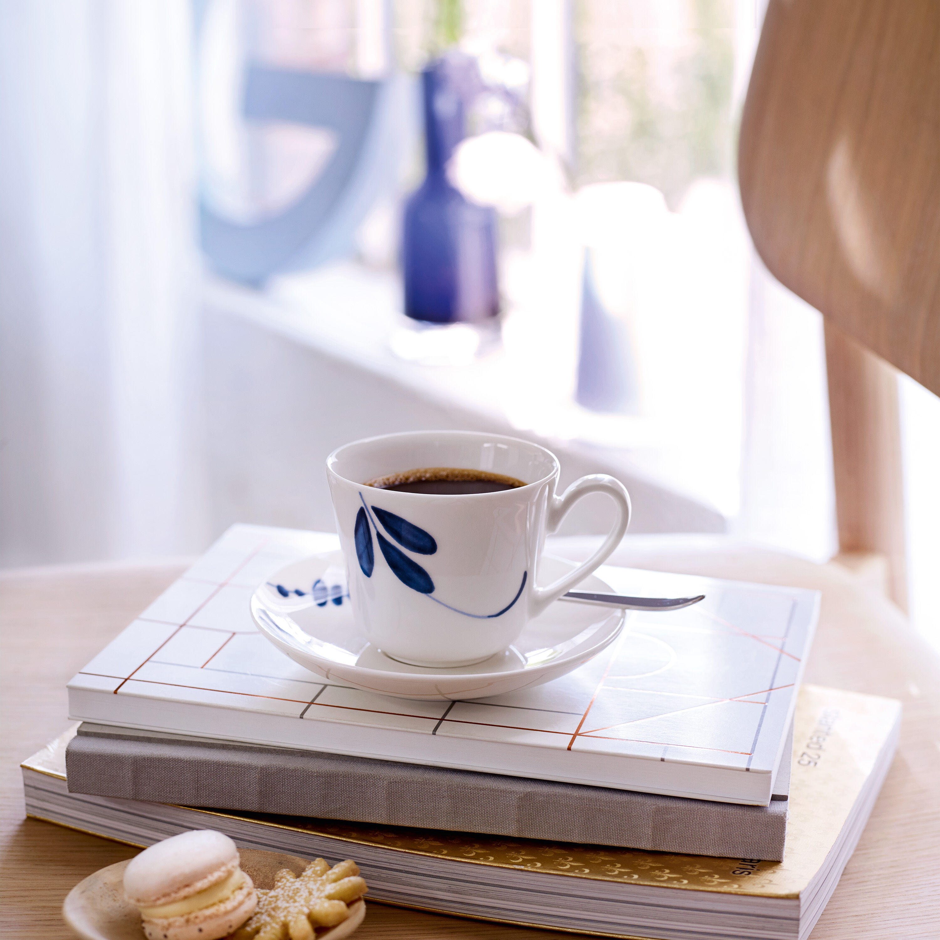 Vieux Luxembourg Espresso cup saucer White, 4.7'', Premium Porcelain