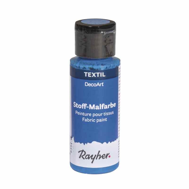 Peinture pour tissus 59 ml - bleu azur