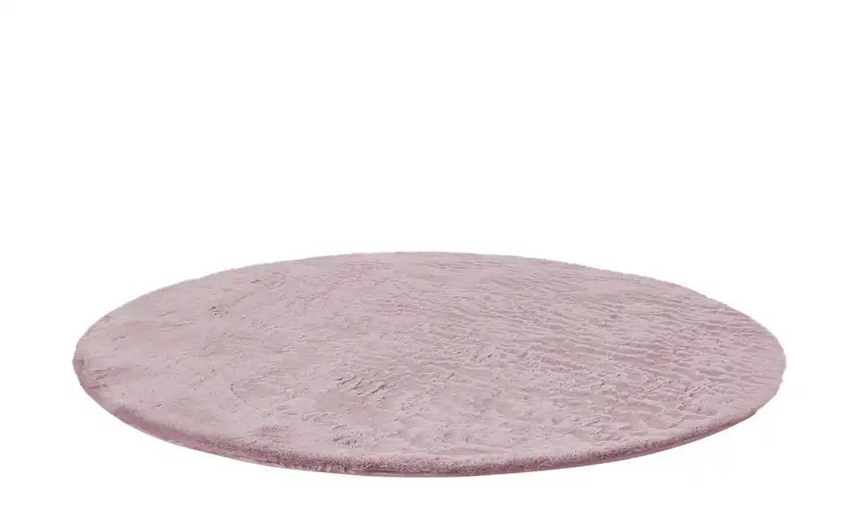 como Hochflorteppich Ø 120 cm Rosé