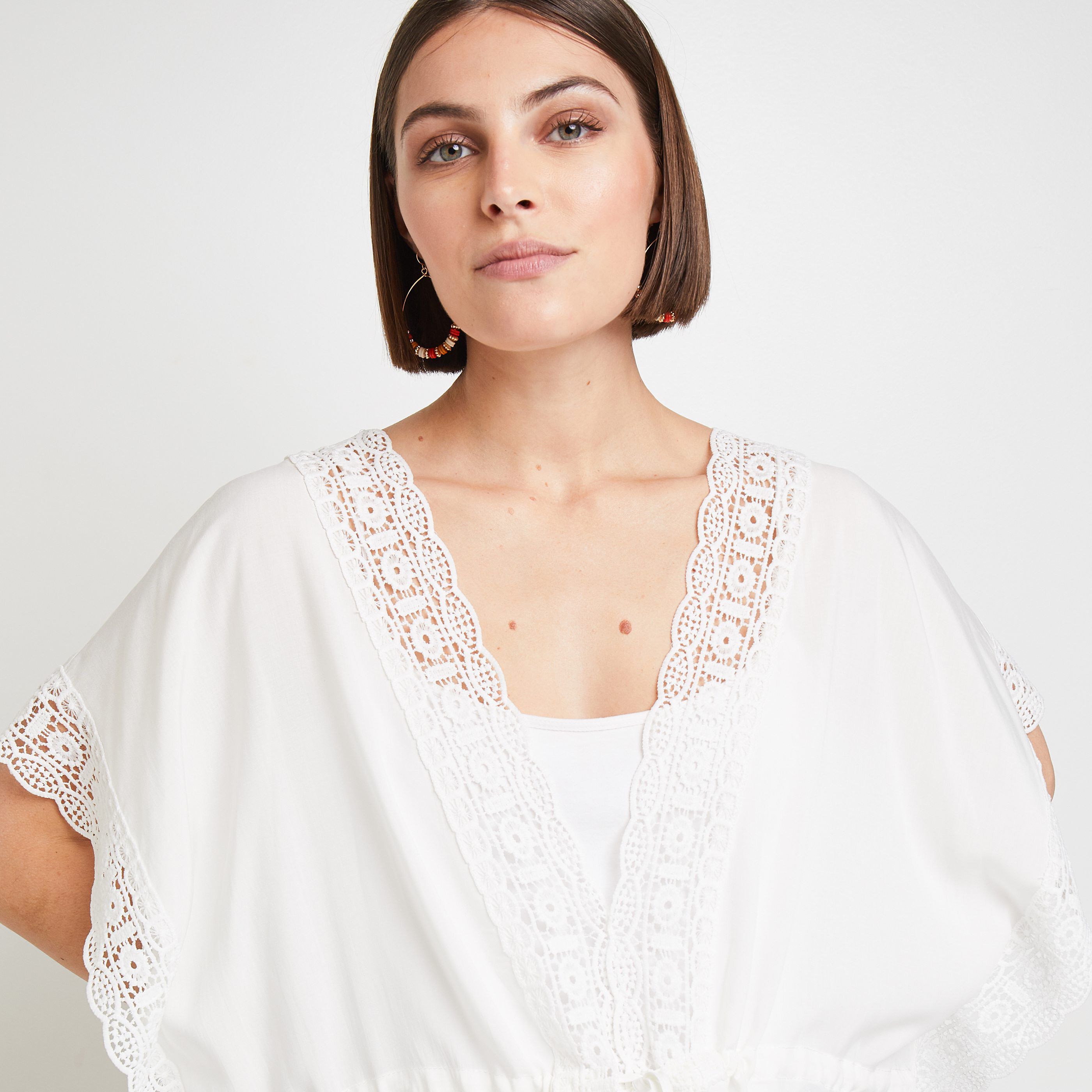Paréo femme - BLANC