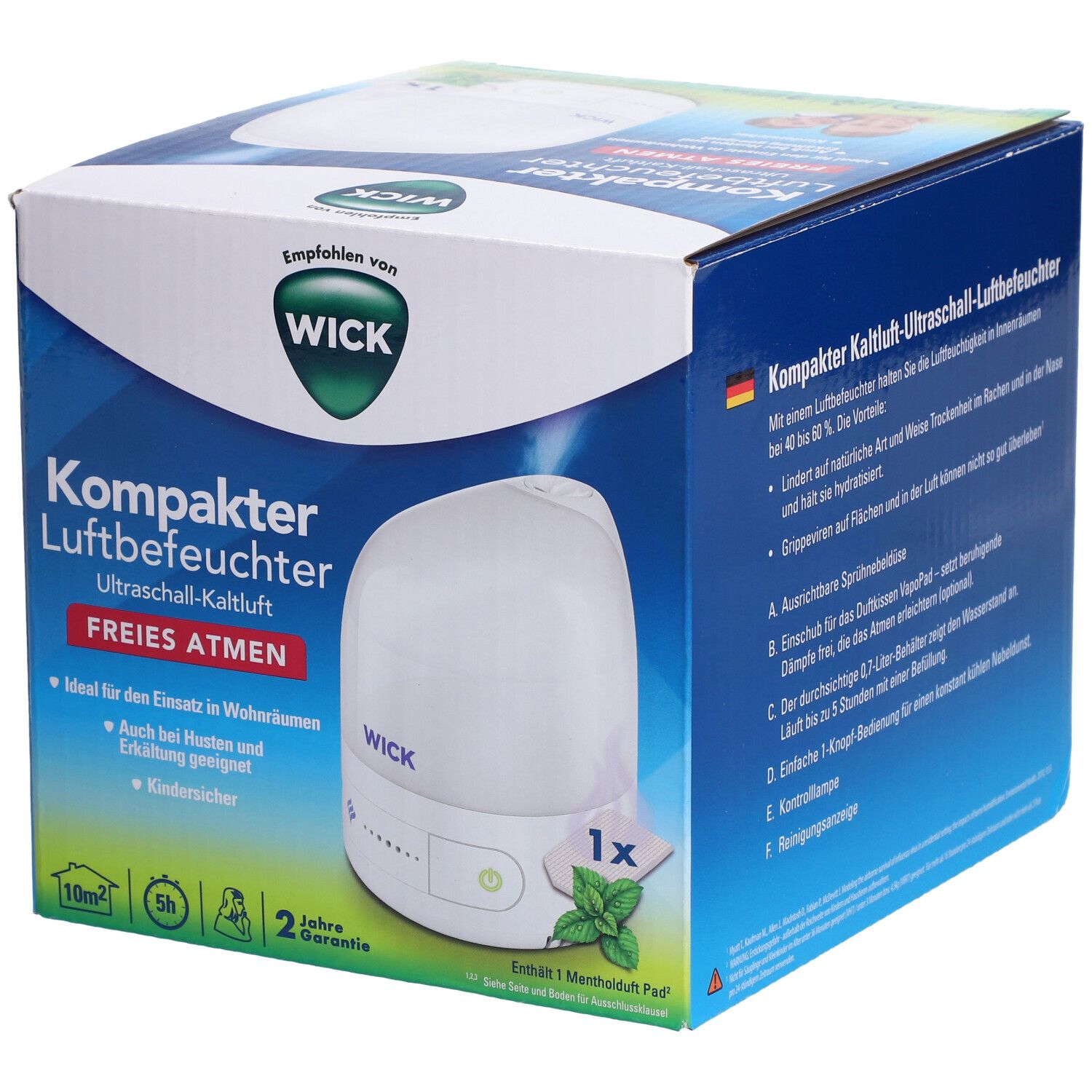 WICK Kompakter Luftbefeuchter
