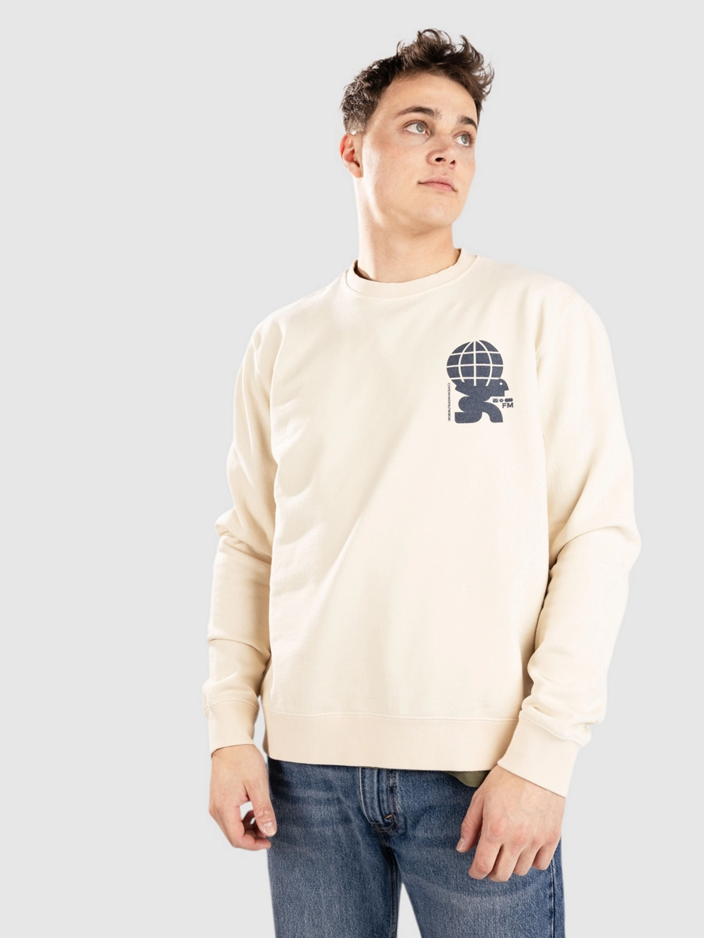 Fat Moose Jaxon Crew Sweater ecru