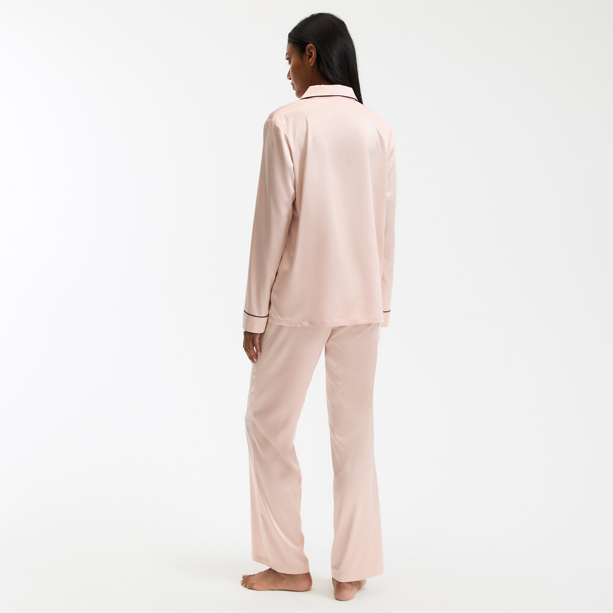 COLEÇÃO LA REDOUTE<br>Pijama de sábado com mangas compridas
