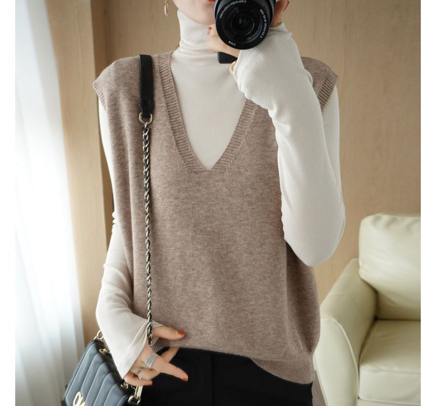Gistinty - V-hals effen vest