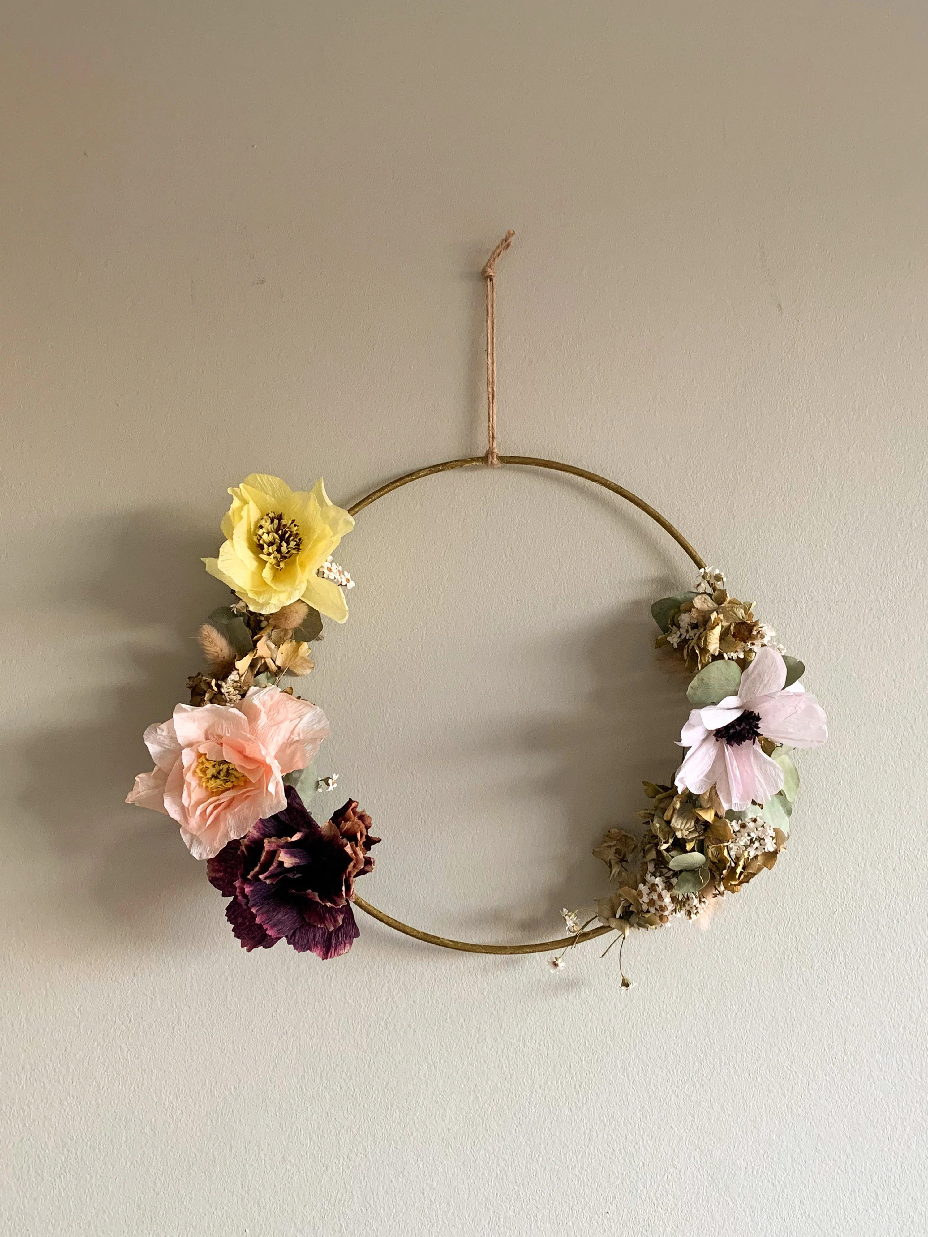 Handgemaakte kunstbloem Pioenroos
