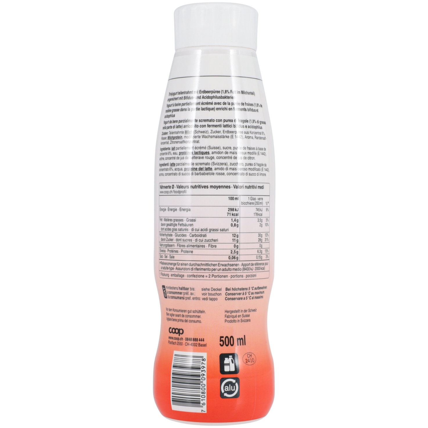 Bifidus Joghurtdrink Erdbeer