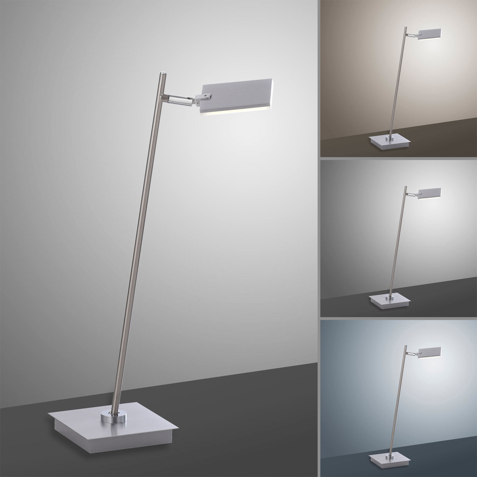 Paul Neuhaus LED Tischlampe PURE-MIRA alufarbig