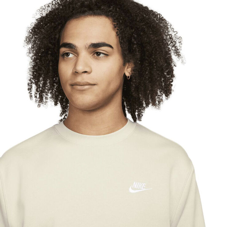 Nike club crewneck Oil green/white