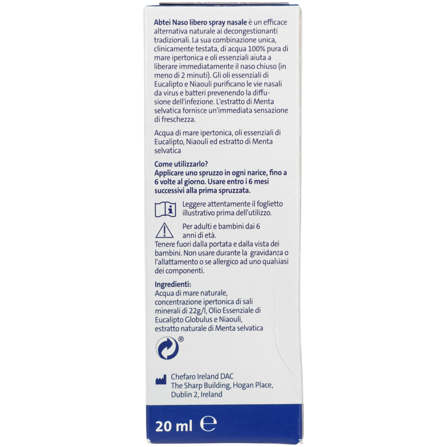Abtei Nase Frei Abschwellendes Nasenspray 20ml