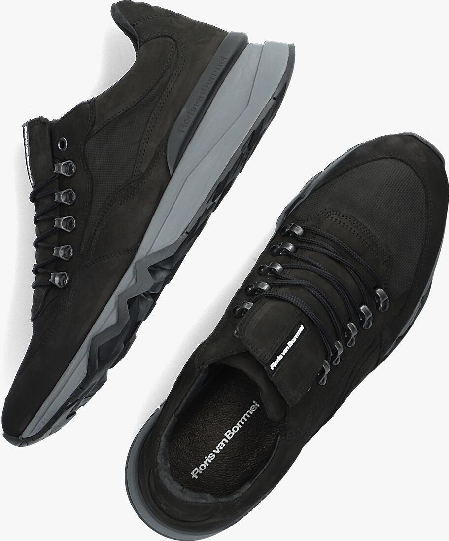 FLORIS VAN BOMMEL zwarte floris van bommel lage sneakers sfm-10135