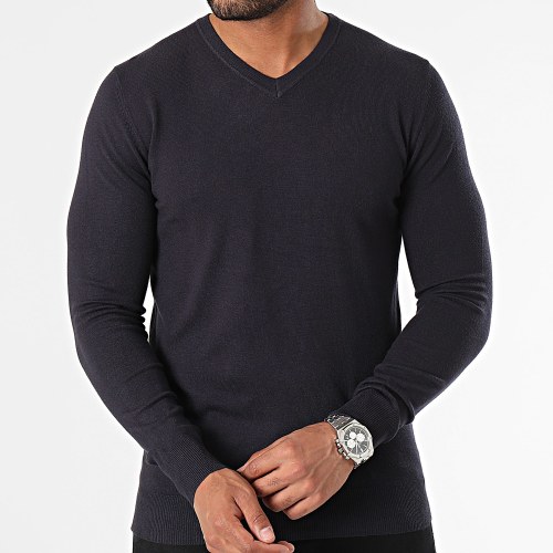 Pull Col V S2005 Bleu Marine