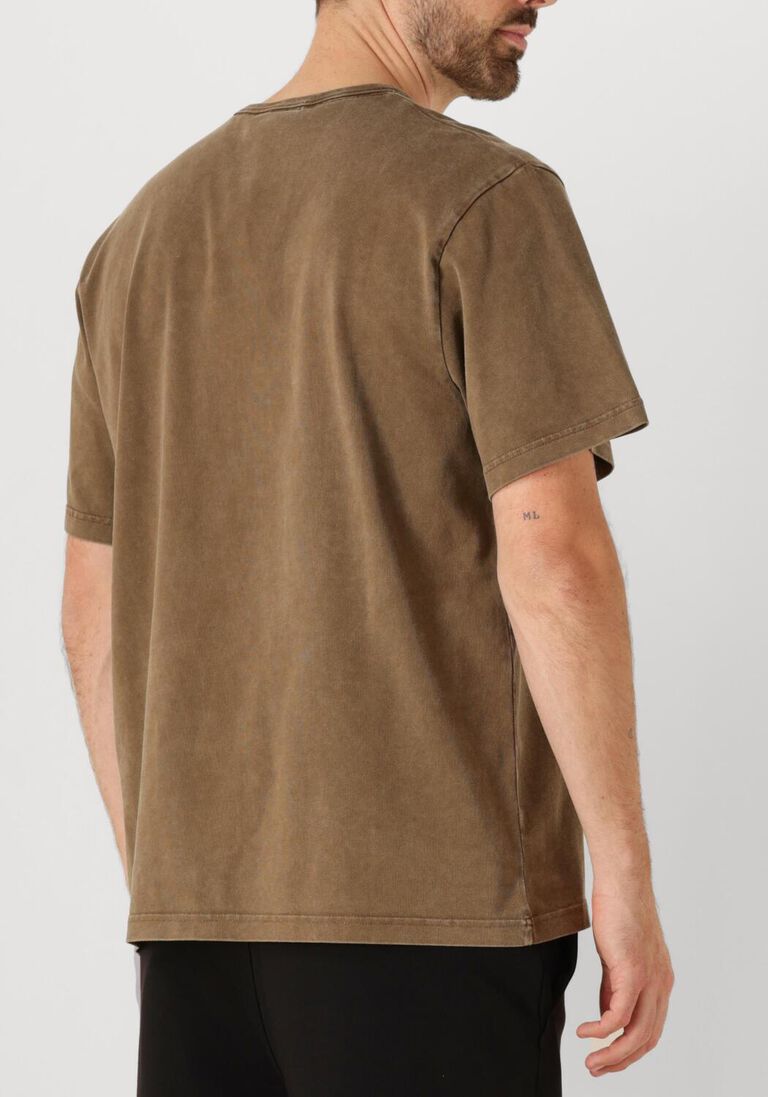 olijf forét t-shirt oak faded wash t-shirt