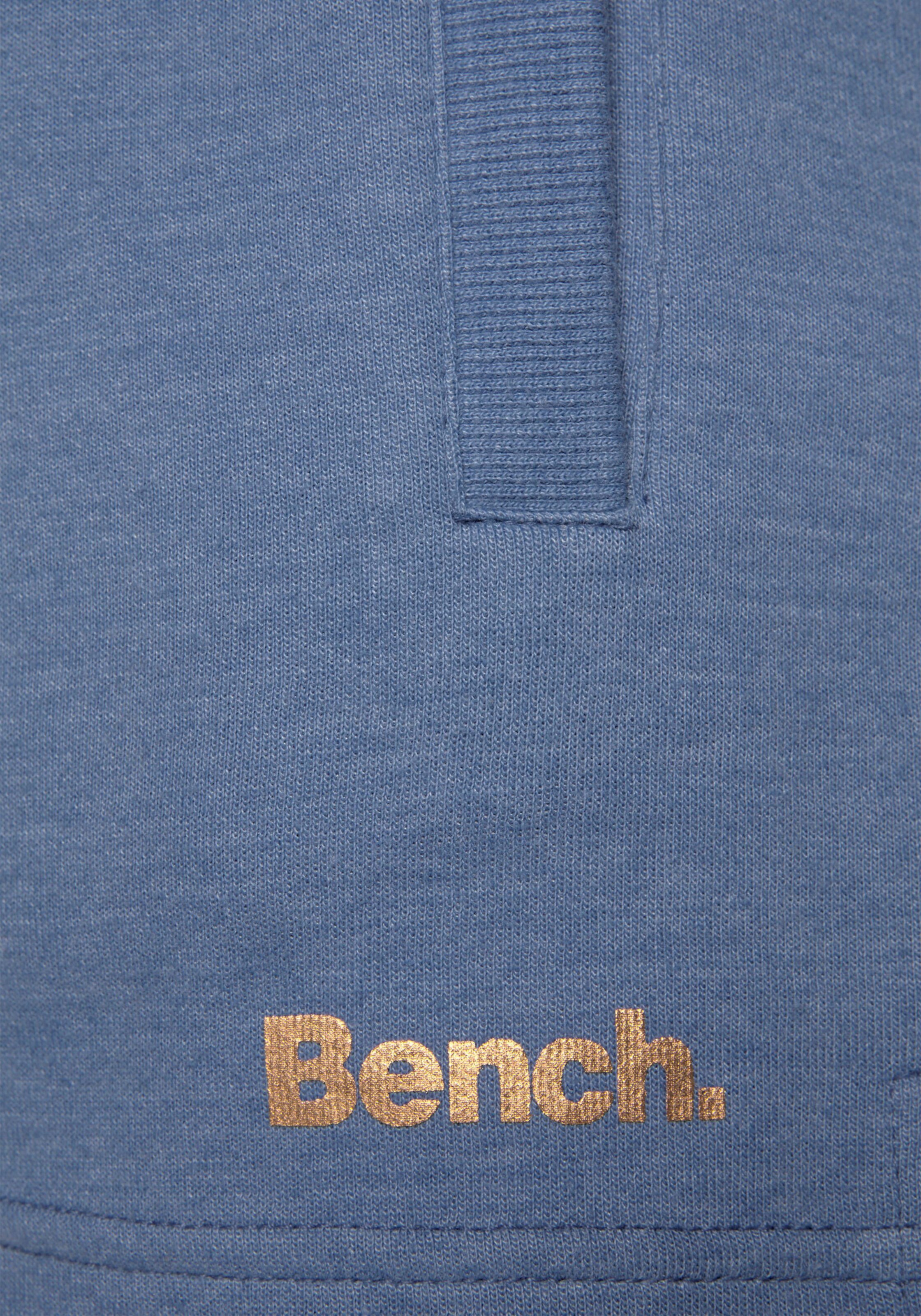 Relaxshorts in jeans-meliert