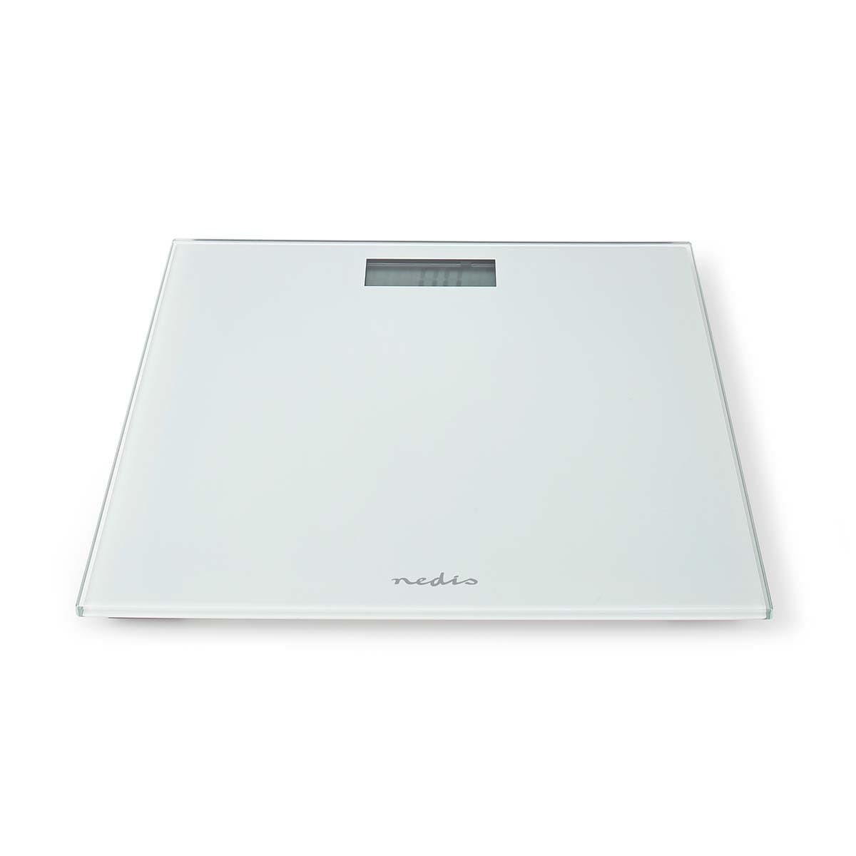 Nedis Personvekt | Digital | Hvit | Herdet Glass | Maksimal vekttrykk: 150 kg