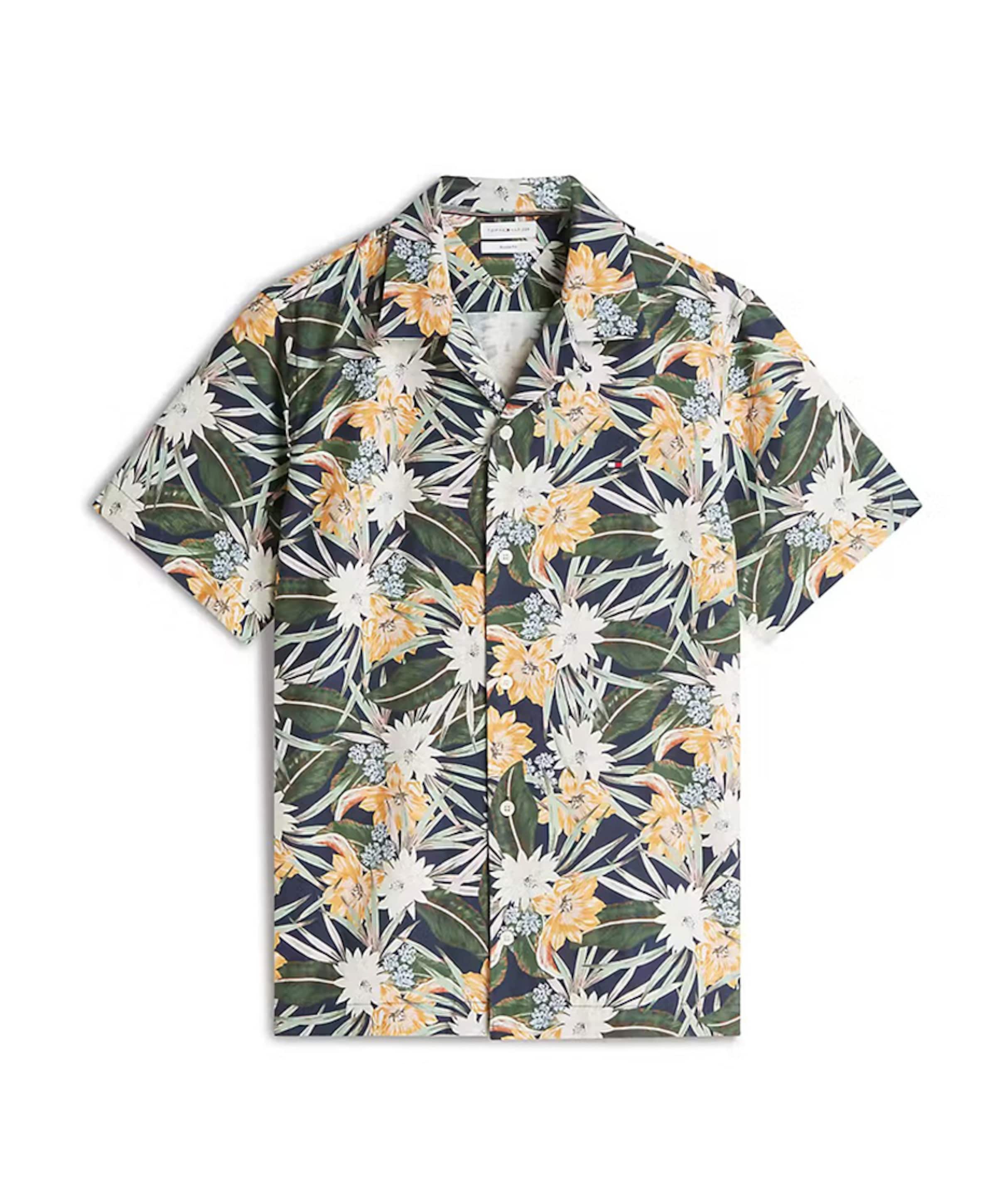 Tommy Hilfiger Heren overhemd korte mouw multicolor