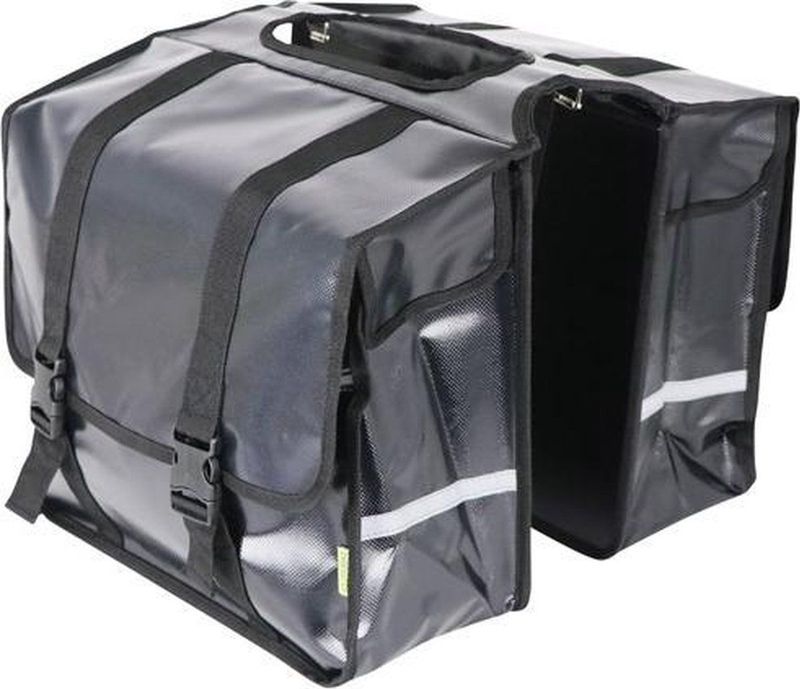 Dresco Transporter Dubbele Fietstas 50 Liter Bisonyl Zwart