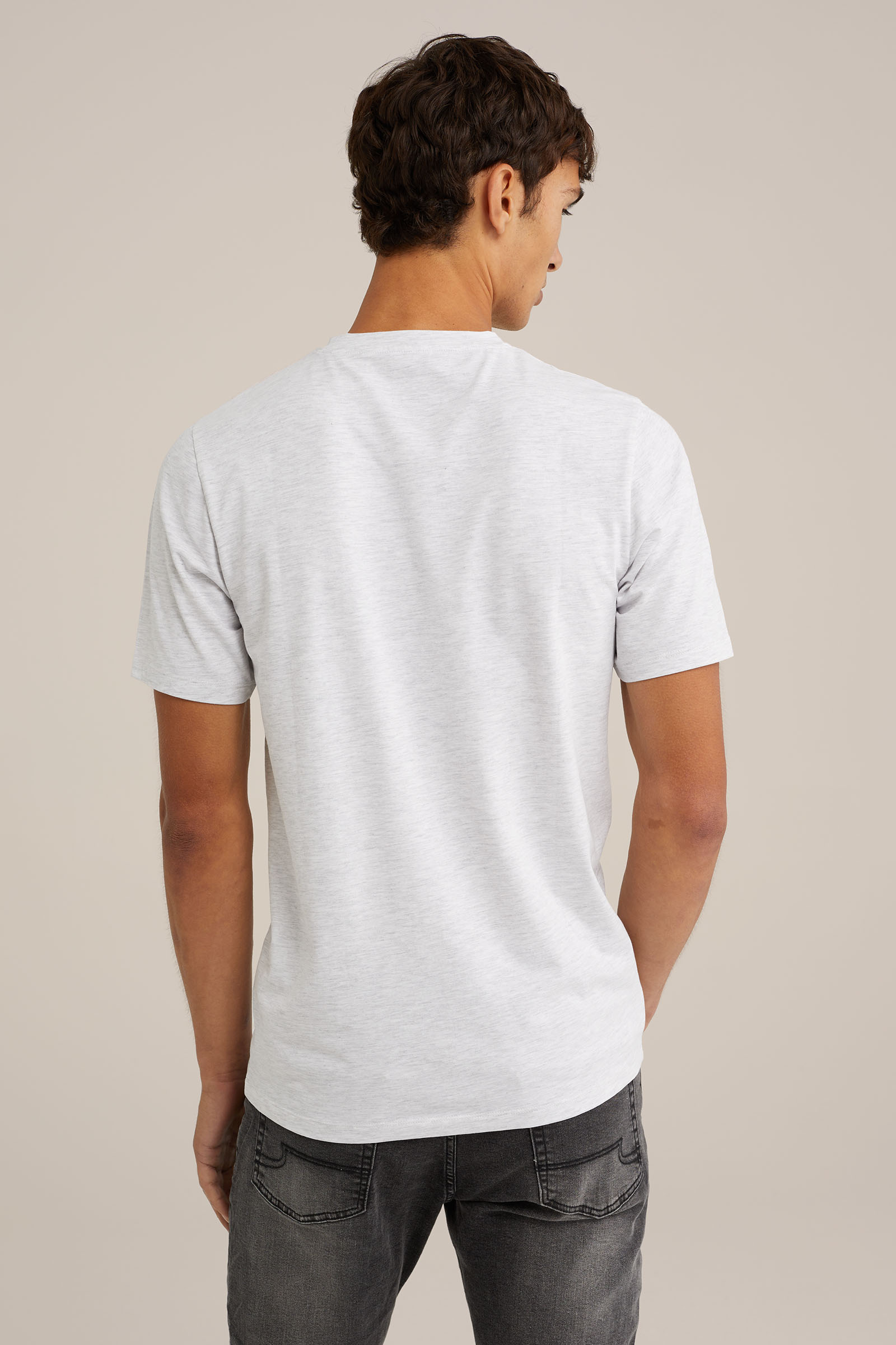T-shirt WE Fashion Gebroken wit