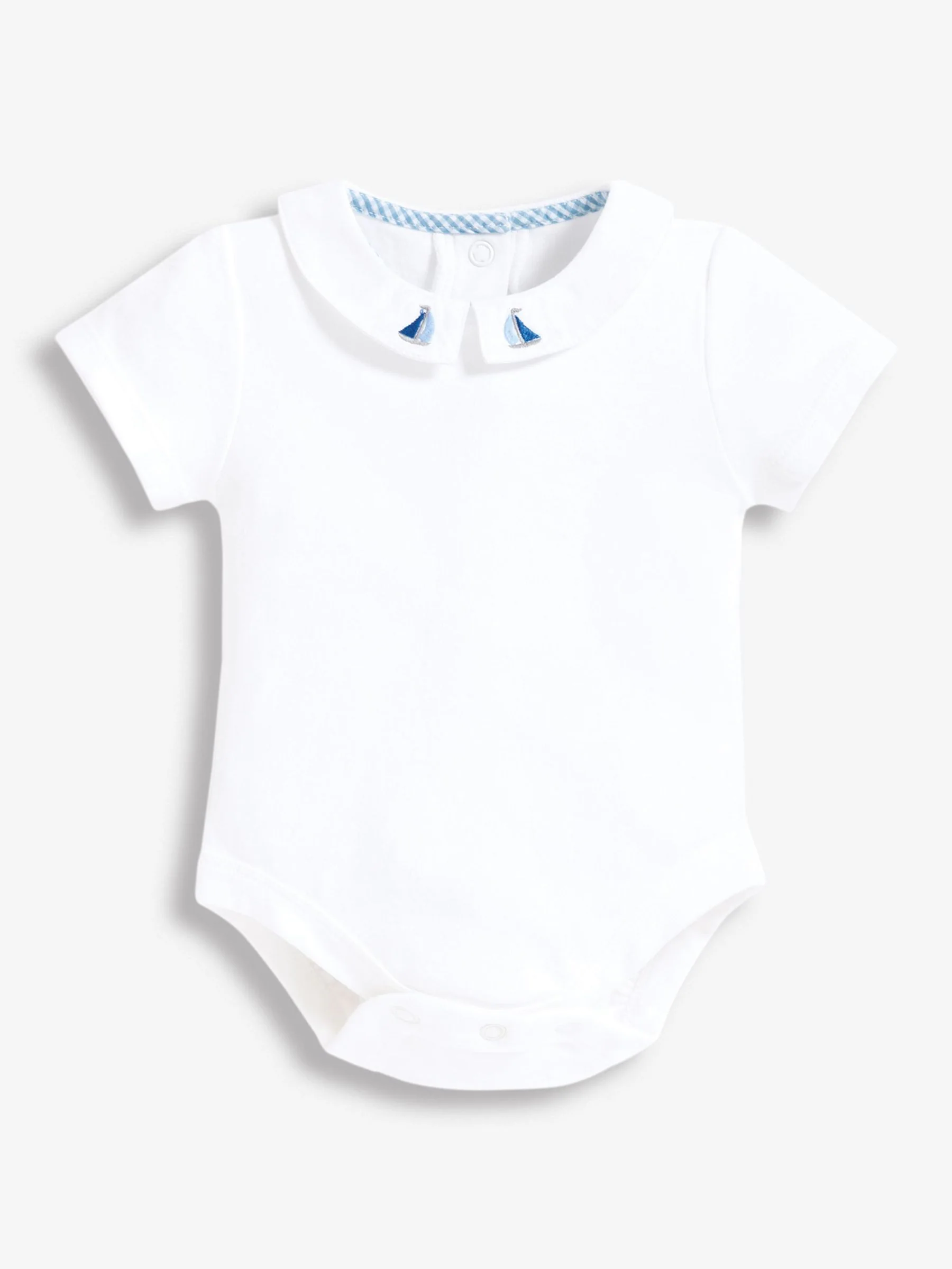JoJo Maman Bébé rompertje met geborduurde kraag