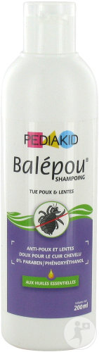 Pediakid Balépou Shampoing Anti-Poux Et Lentes Flacon 200ml