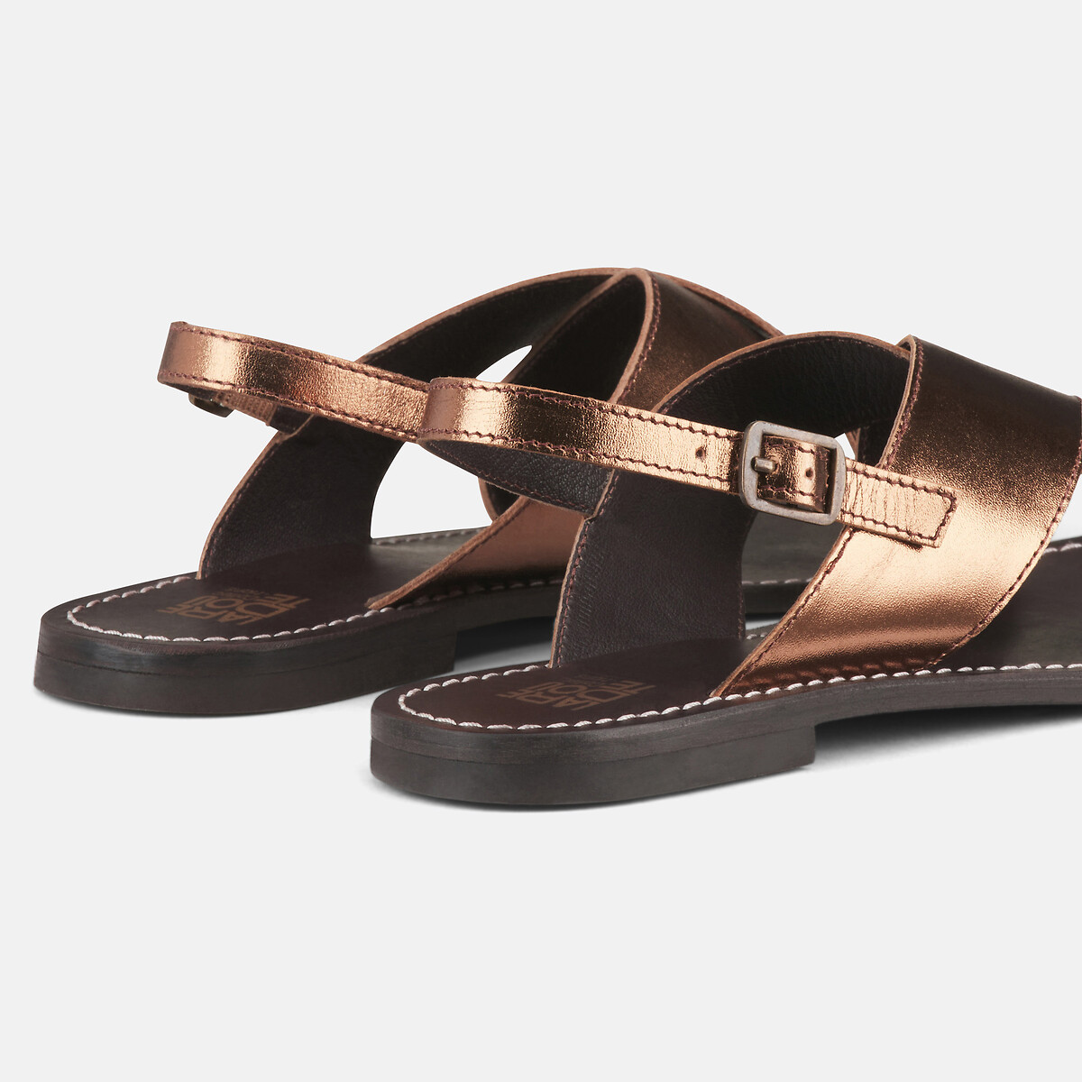 COLEÇÕES LA REDOUTE<br>Sandálias com salto baixo, modelo exclusivo LAURINE