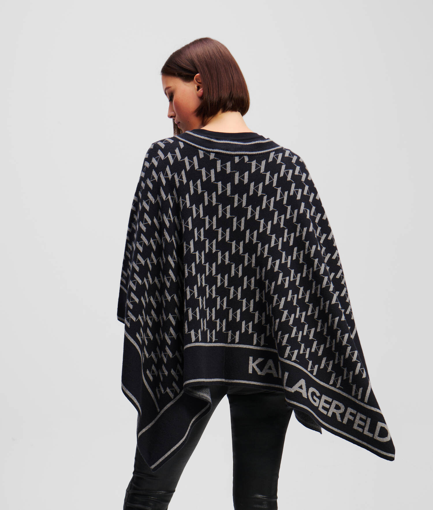 CAPE KL MONOGRAM - Mélange gris Monogramme Karl
