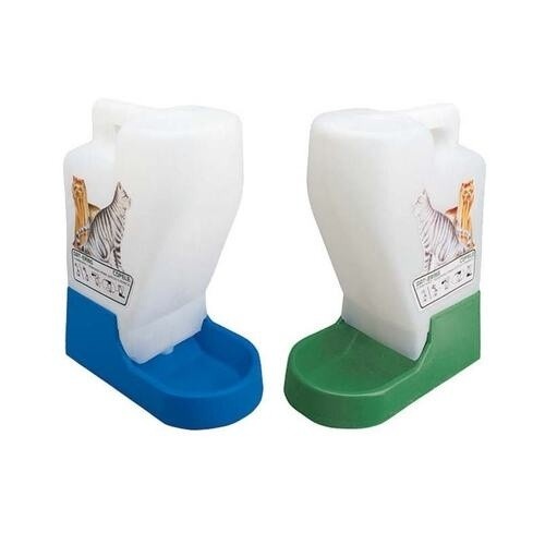 Comedouro e bebedouro multicoloridos para gatos