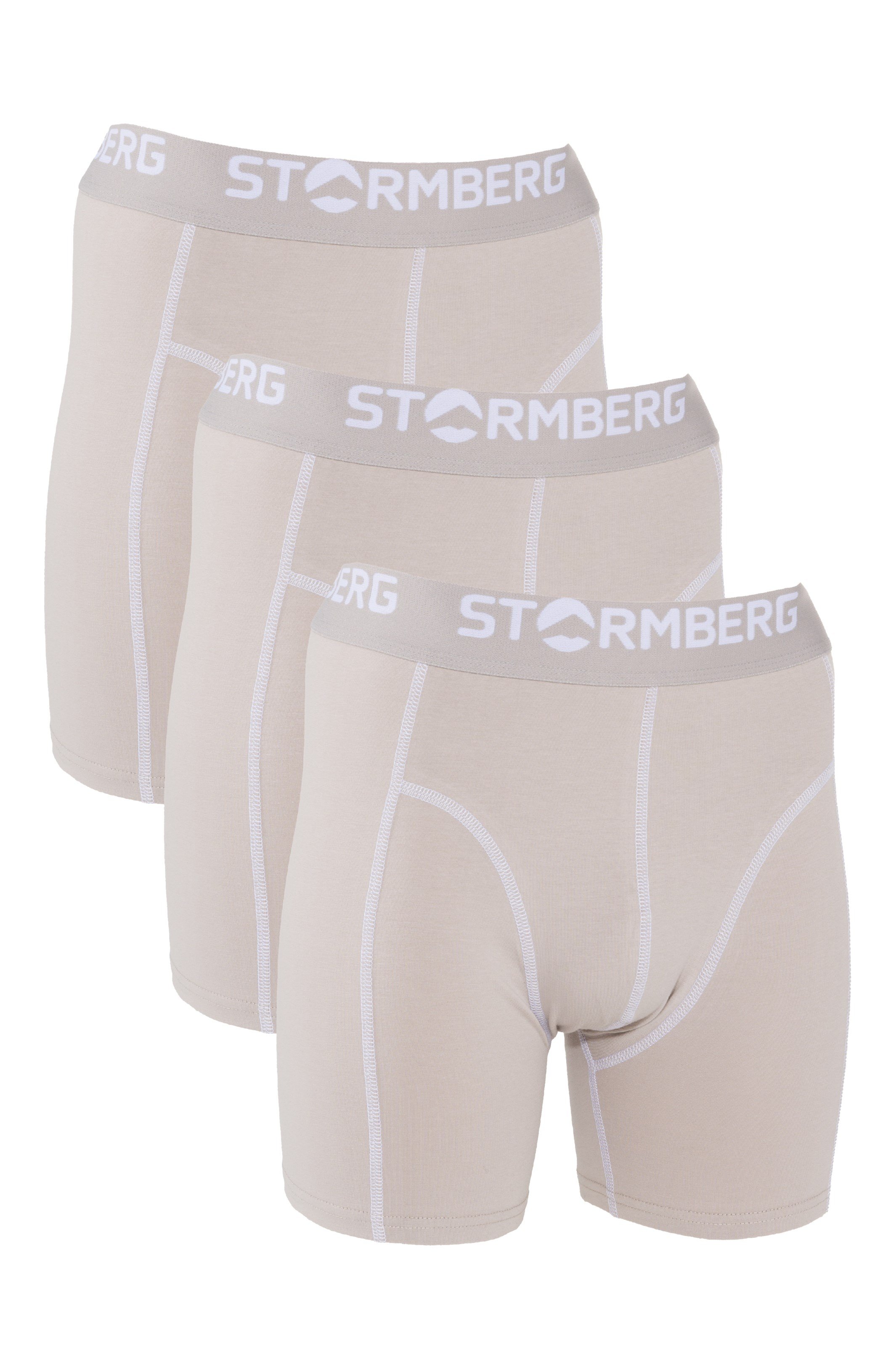 Stormberg Mildenes lang bomull boxershorts 3-pack