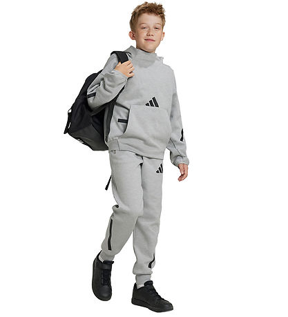 adidas Performance Kapuzenpullover - J Z.N.E HD - Mgrey/Black