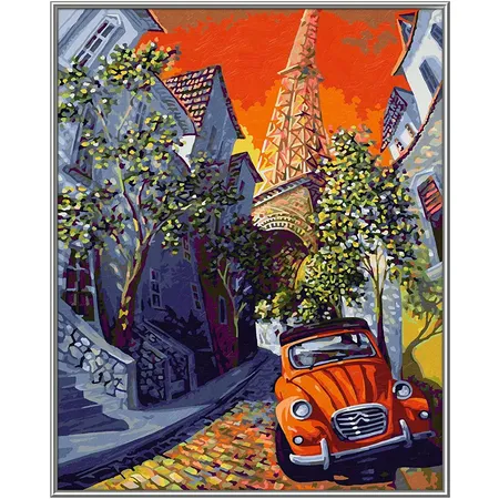 Schipper Malen nach Zahlen The Little Red Citroen