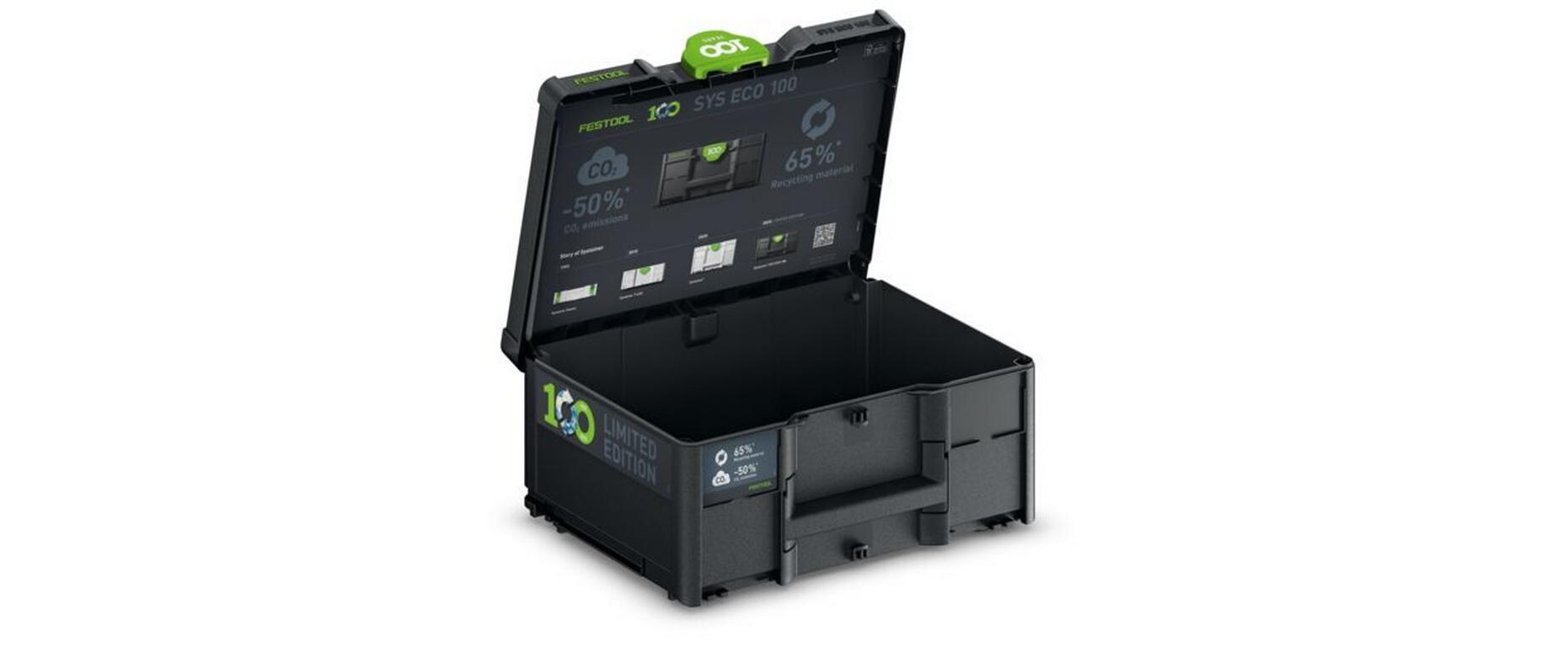 100 Jahre Systainer³ SYS3 M 187 ECO -teilig<br>Systainer aus hochwertigem recyceltem Material