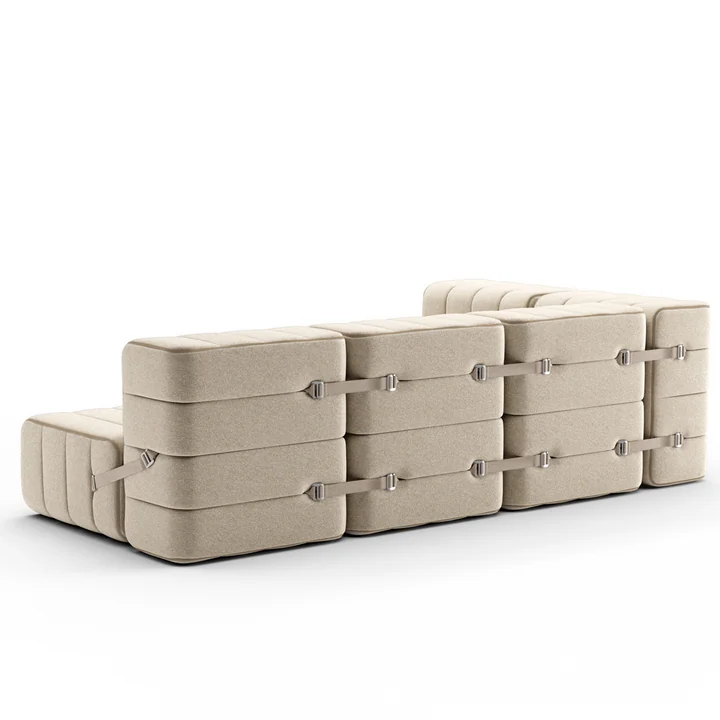 Ambivalenz - Curt Sofa Set 4, serpentine / grün, (Barcelona - V3347 / 39)