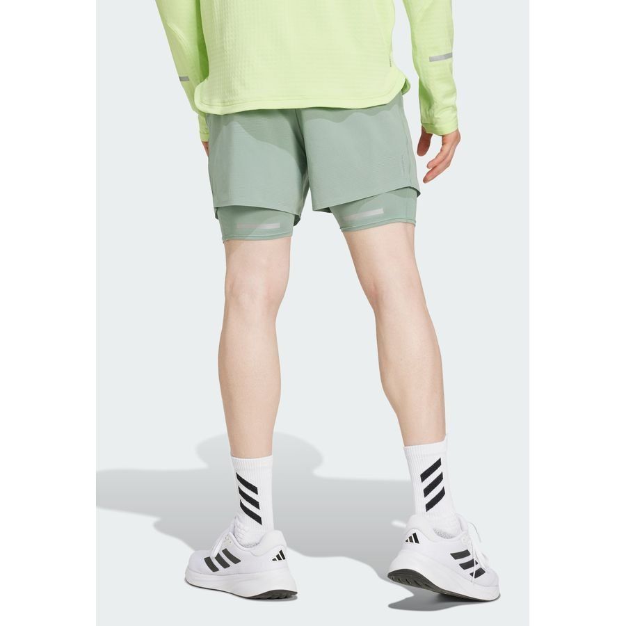 Adidas Short de running réfléchissant 2 en 1 Ultimate