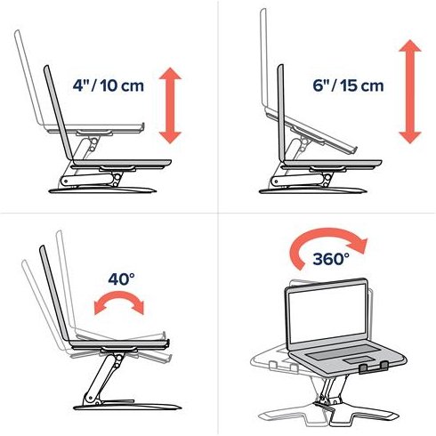 Ergotron Neo-Flex™ Notebook Lift Stand Supports de Laptop Noir