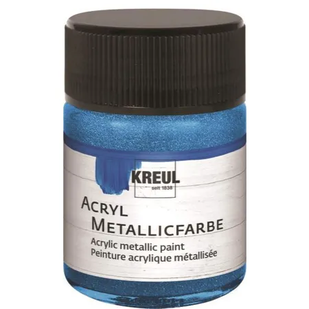 KREUL Acryl Metallicfarbe Blau 50 ml