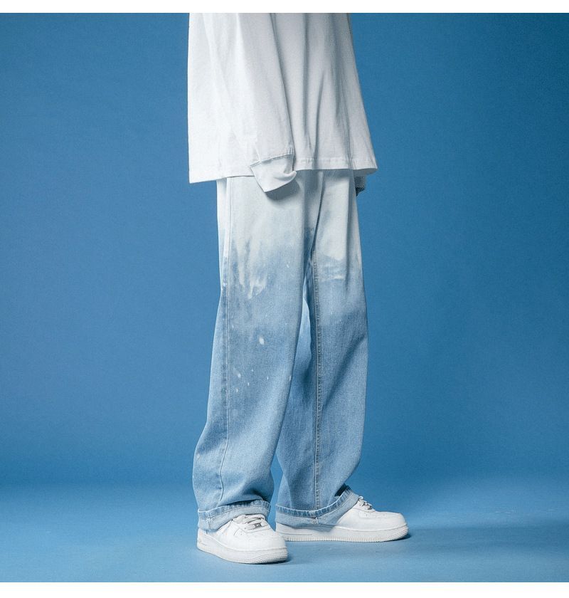 POSI - Ombre wijde jeans