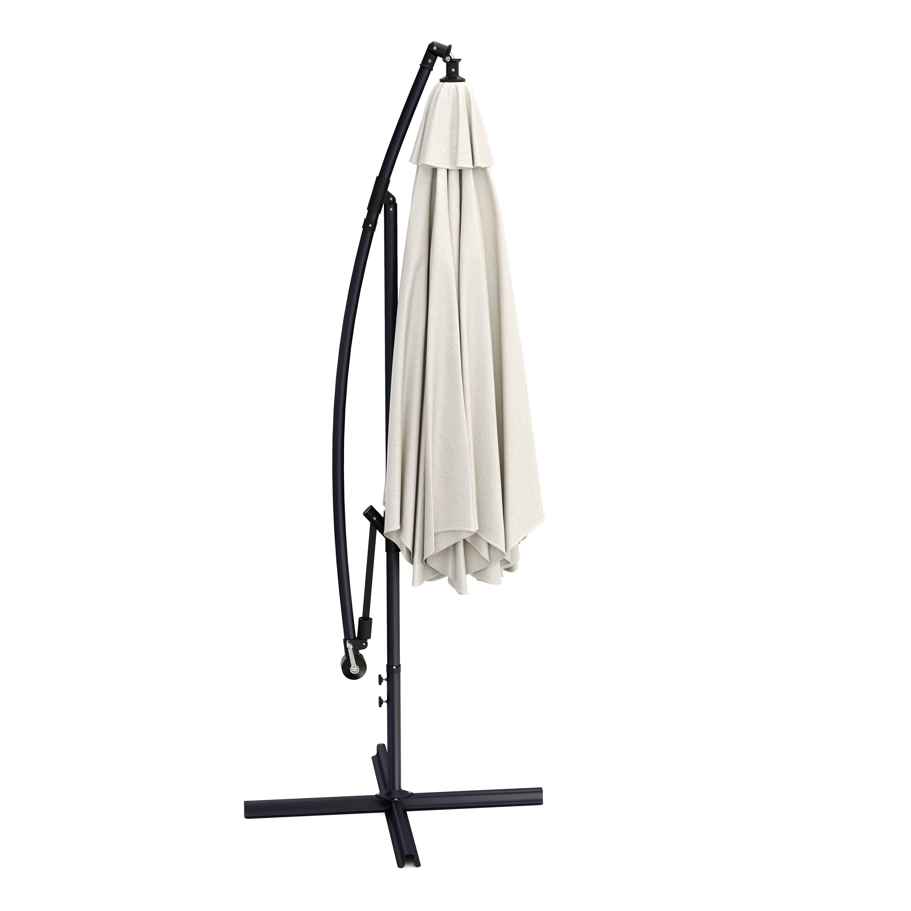 Sonnenschirm Ampelschirm SUN 270 cm weiss