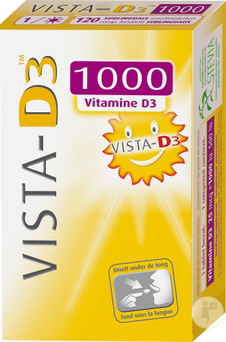 Vista D3 1000 Comprimés Fondants Sublinguaux 120